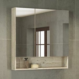 Зеркальный шкаф Comforty Парма 80 в ванную от интернет-магазине сантехники Sanbest
