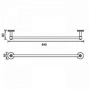 Полотенцедержатель Aquanet 6324 купить в интернет-магазине сантехники Sanbest