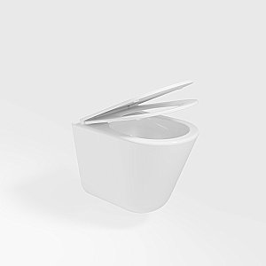 Унитаз подвесной Vincea Vito VT1-23T белый, с крышкой микролифт, безободковый, слив-торнадо купить в интернет-магазине Sanbest