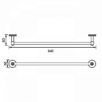 Полотенцедержатель Aquanet 6324 купить в интернет-магазине сантехники Sanbest