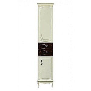 Пенал Misty Флоренция 39,5 бежевый/коричневый для ванной в интернет-магазине сантехники Sanbest