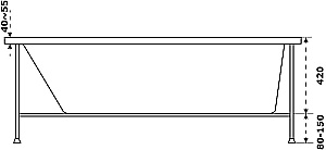 Ванна Azario Бали 180х80 БАВ0105 белая купить в интернет-магазине Sanbest