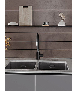 Смеситель для кухни Agger Easy A3100544 черный матовый купить в интернет-магазине сантехники Sanbest