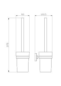 Ершик для унитаза WONZON & WOGHAND ROMA WW-7229 бронза купить в интернет-магазине сантехники Sanbest