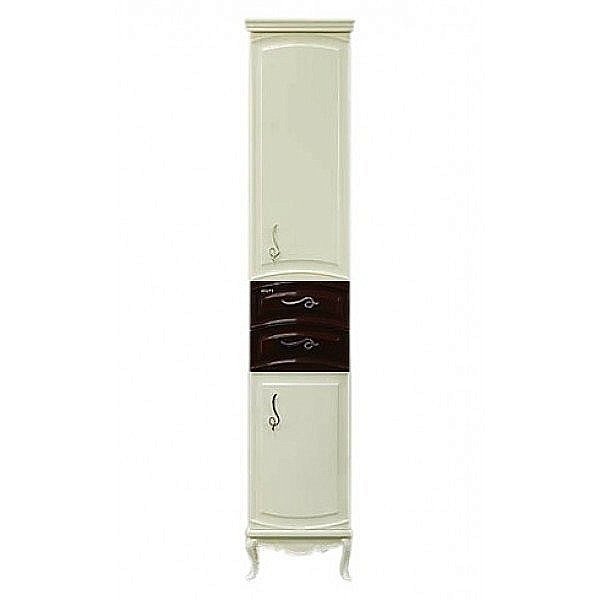 Пенал Misty Флоренция 39,5 бежевый/коричневый для ванной в интернет-магазине сантехники Sanbest