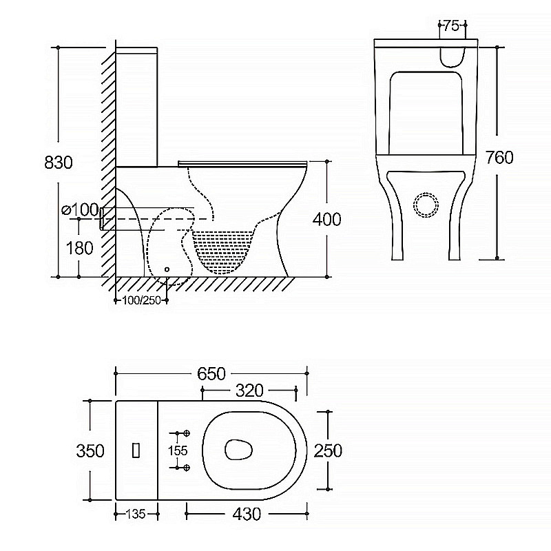 Инсталляция для унитаза Azario AZ-8010-1000 купить в интернет-магазине сантехники Sanbest