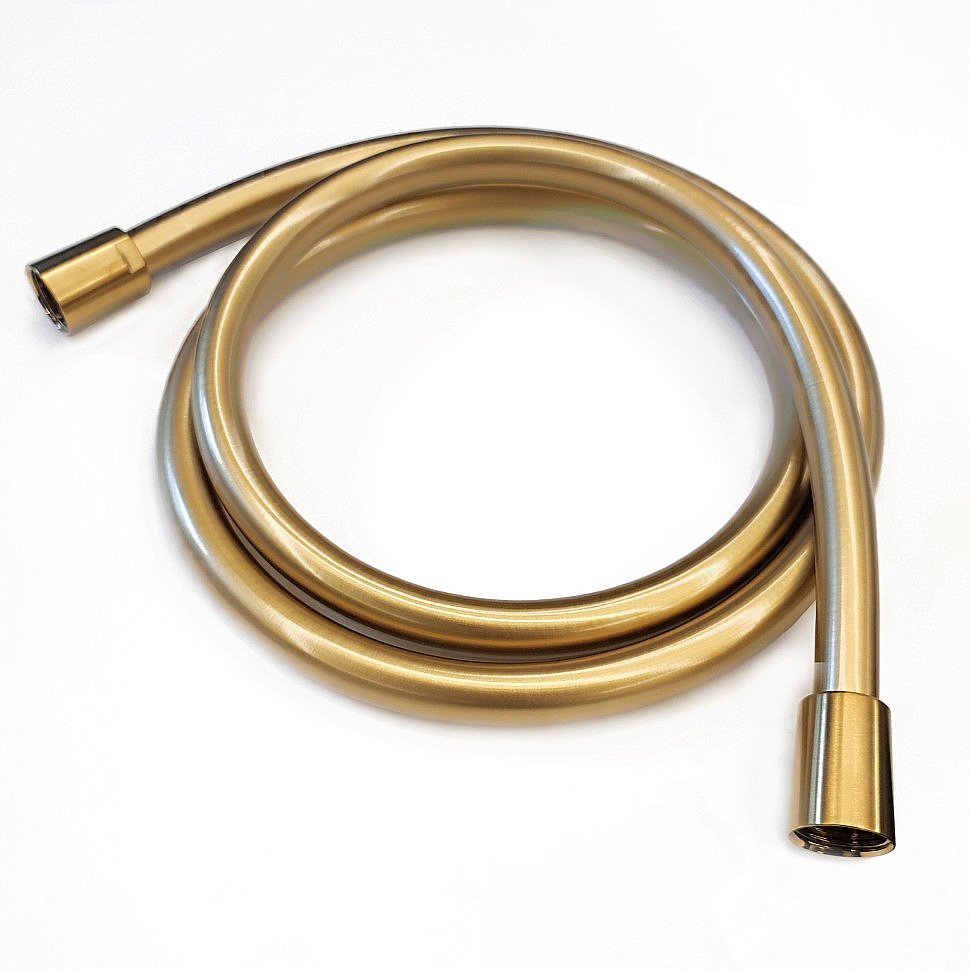 Душевой шланг Paini 950150PVCPJ золото брашированное купить в интернет-магазине сантехники Sanbest