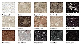 Столешница из мраморного агломерата Caprigo Orlando 111-120 30 мм Образцы цветов на выбор купить в интернет-магазине сантехники Sanbest