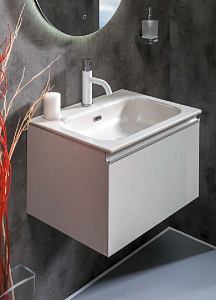 Мебель для ванной Armadi Art Vallessi 60 под раковину-моноблок белая для ванной в интернет-магазине Sanbest