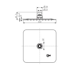 Верхний душ Ideal Standard IdealRain Luxe B0387MY купить в интернет-магазине сантехники Sanbest