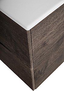 Тумба с раковиной BelBagno MARINO-CER-N-1000-2C-SO-RNG-P Rovere Nature Grigio для ванной в интернет-магазине Sanbest