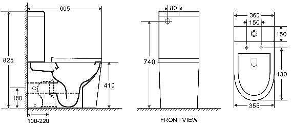 Унитаз напольный WeltWasser SALZBACH 001MT-BL черный матовый купить в интернет-магазине Sanbest