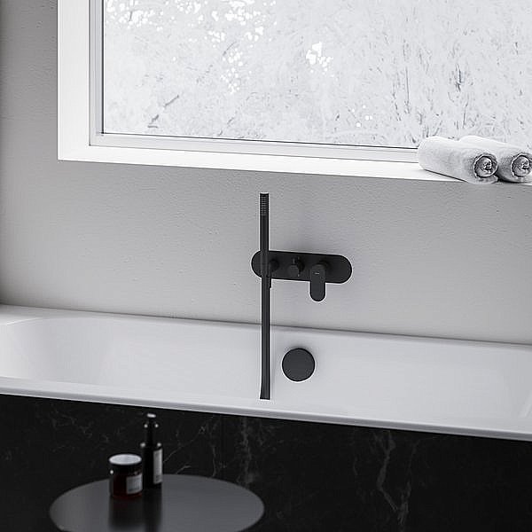 Смеситель для душа Ravak Eleganta X070300 черный матовый купить в интернет-магазине сантехники Sanbest