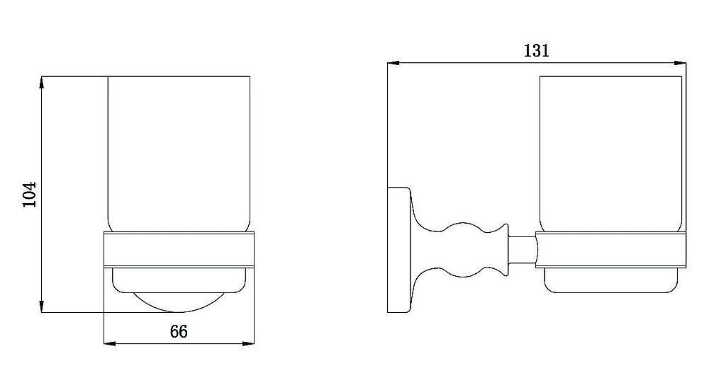 Стакан Rush Crete CR35310 купить в интернет-магазине сантехники Sanbest