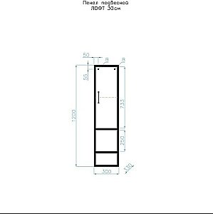 Тумба с раковиной Style Line Лофт 60/80 для ванной в интернет-магазине Sanbest