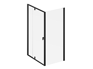 Душевой уголок Ravak Nexty NDOP2-110+NPSS+NPSS 110х100 стекло прозрачное/профиль черный матовый купить в интернет-магазине Sanbest