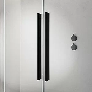 Шторка для ванны Radaway Furo SL Black PND II 120 стекло прозрачное/профиль черный матовый купить в интернет-магазине Sanbest