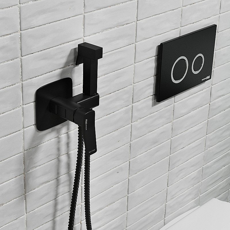 Гигиенический душ WasserKRAFT Nuthe 9138 черный матовый купить в интернет-магазине сантехники Sanbest