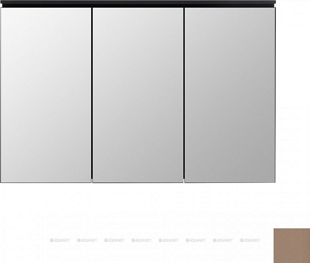 Зеркальный шкаф De Aqua Алюминиум 261769 120 медь купить в интернет-магазине сантехники Sanbest