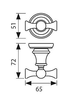 Крючок Kaiser KH-4202 бронза купить в интернет-магазине сантехники Sanbest