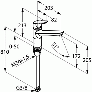 Смеситель для кухни Kludi Objecta 325780575 купить в интернет-магазине сантехники Sanbest