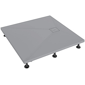 Душевой поддон Good Door Strike КВ 100х100 ЛП00489 серый купить в интернет-магазине Sanbest