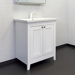 Тумба с раковиной Comforty Классик-70 00-00013804 белый матовый для ванной в интернет-магазине Sanbest