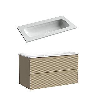 Тумба с раковиной Sancos FOLK FL90CP/CN7019Wx 90 капучино для ванной в интернет-магазине Sanbest