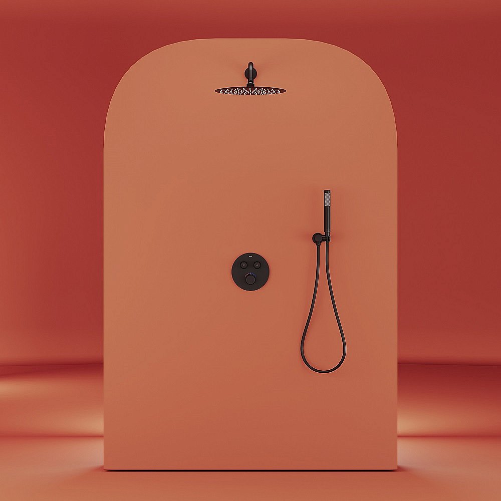 Душевая система Sancos Link SC3005MB черная матовая купить в интернет-магазине сантехники Sanbest