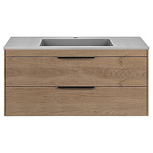 Тумба с раковиной Vincea Chiara 2D 1000 N.Oak для ванной в интернет-магазине Sanbest