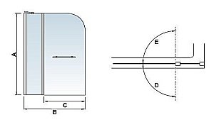 Шторка для ванны RGW Screens SC-03/04 110 купить в интернет-магазине Sanbest