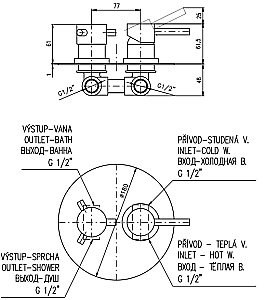 Смеситель для душа RAV-Slezak SEINA SE986K хром купить в интернет-магазине сантехники Sanbest