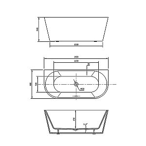 Ванна акриловая Vincea VBT-421 180x80 белая купить в интернет-магазине Sanbest