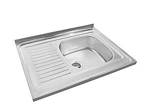 Мойка кухонная Kaiser KSS-8060 хром купить в интернет-магазине сантехники Sanbest