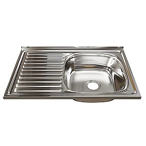 Мойка кухонная MIXLINE ML 528178 хром купить в интернет-магазине сантехники Sanbest