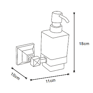 Диспенсер Azario ALTRE AZ-96012B черный матовый купить в интернет-магазине сантехники Sanbest