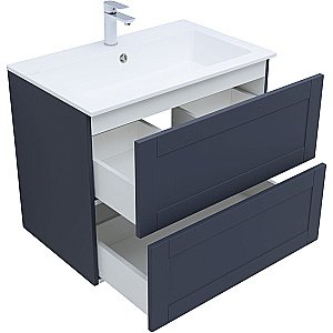 Тумба с раковиной Aquanet Терра 80 313245 маренго для ванной в интернет-магазине Sanbest