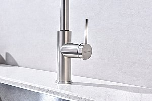 Смеситель для кухни Paulmark Galant Ga213077-BS брашированная сталь купить в интернет-магазине сантехники Sanbest