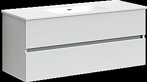 Тумба с раковиной Sancos Urban UR120-1W белый глянец для ванной в интернет-магазине Sanbest