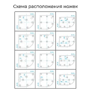 Душевой поддон RGW ST/R-G Stone Tray 16153099-02 90x90 графит купить в интернет-магазине Sanbest