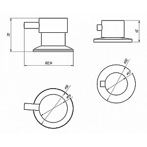 Смеситель для ванны Радомир Бриз хром купить в интернет-магазине сантехники Sanbest