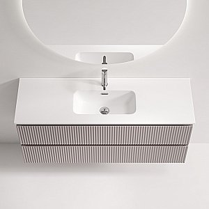 Тумба с раковиной Sancos Snob R SNR120/39SM/CN7028 Doha Soft для ванной в интернет-магазине Sanbest