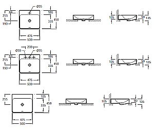 Раковина Jacob Delafon VOX 50 EVE112-00 белая купить в интернет-магазине Sanbest