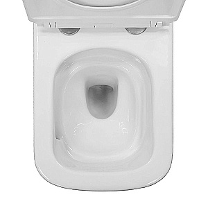 Унитаз подвесной Azario Armonia AZ-2403 MB черный матовый, безободковый, с крышкой микролифт, слив торнадо купить в интернет-магазине Sanbest