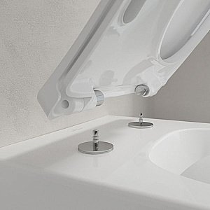 Унитаз подвесной Villeroy&Boch Venticello 4611RL01 альпийский белый, безободковый, с крышкой микролифт купить в интернет-магазине Sanbest
