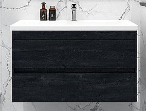 Тумба с раковиной Art&Max Family-M 90 подвесная, угольный камень для ванной в интернет-магазине Sanbest