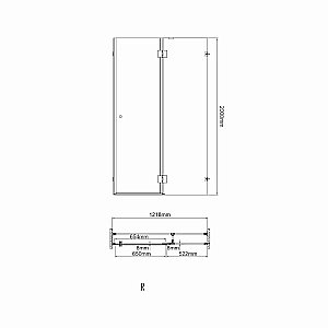 Душевая дверь WasserKRAFT Ems 76H 76H05-TG 121 профиль золото/стекло тонированное купить в интернет-магазине Sanbest