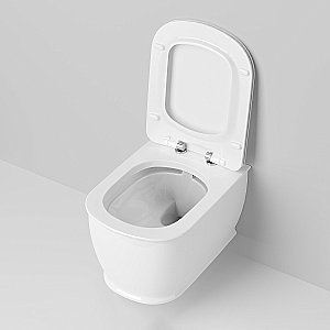 Унитаз подвесной Ambassador Royal 263K19002RS безободковый, с крышкой микролифт, белый купить в интернет-магазине Sanbest