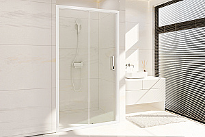 Душевая дверь Royal Bath ACCORD RB HS-T 135x200 стекло прозрачное/профиль белый купить в интернет-магазине Sanbest