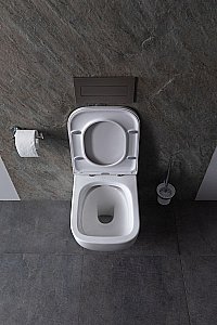 Унитаз Allen Brau Infinity 4.21004.20 безободковый, с крышкой микролифт, белый купить в интернет-магазине Sanbest